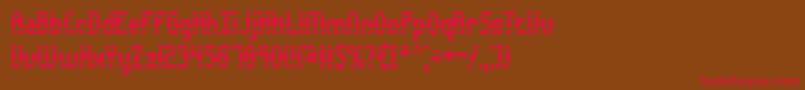 Amalgama Font – Red Fonts on Brown Background