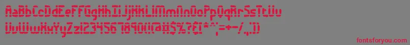 Amalgama Font – Red Fonts on Gray Background