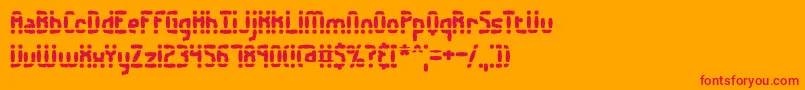 Шрифт Amalgama – красные шрифты на оранжевом фоне