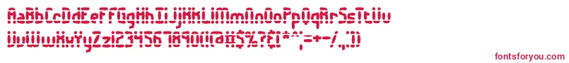 Amalgama Font – Red Fonts on White Background