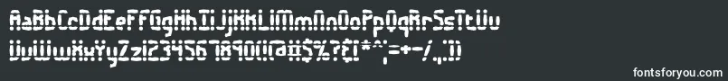 Amalgama Font – White Fonts on Black Background