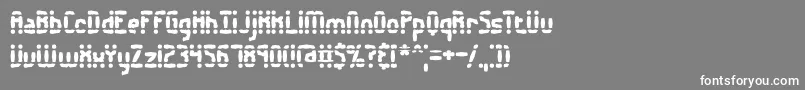 フォントAmalgama – 灰色の背景に白い文字