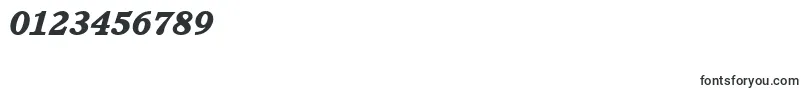 ItcCushingLtHeavyItalic Font – Fonts for Numbers and Digits