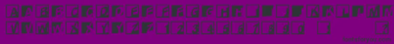 Abclogosxyzcrazy Font – Black Fonts on Purple Background