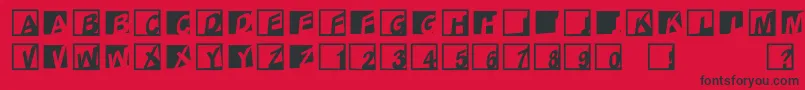 Abclogosxyzcrazy Font – Black Fonts on Red Background