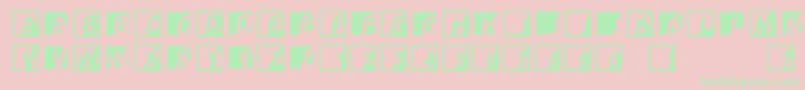 Abclogosxyzcrazy Font – Green Fonts on Pink Background