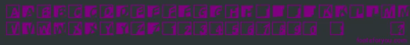 Abclogosxyzcrazy Font – Purple Fonts on Black Background