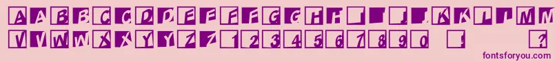 Abclogosxyzcrazy Font – Purple Fonts on Pink Background