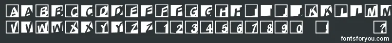 Шрифт Abclogosxyzcrazy – белые шрифты