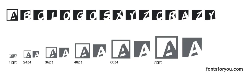 Abclogosxyzcrazy Font Sizes