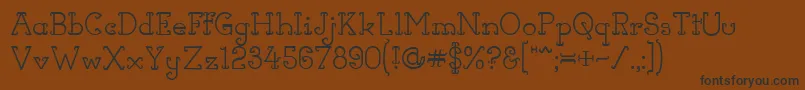 HornsOfDilemma Font – Black Fonts on Brown Background