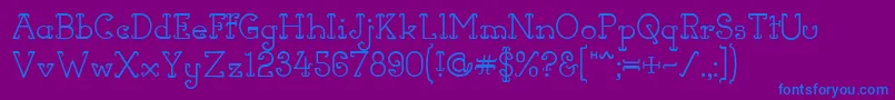 HornsOfDilemma Font – Blue Fonts on Purple Background