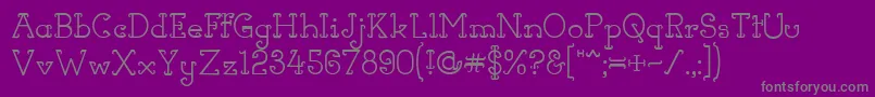 HornsOfDilemma Font – Gray Fonts on Purple Background