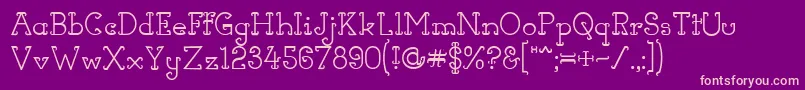 HornsOfDilemma Font – Pink Fonts on Purple Background