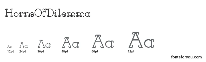 HornsOfDilemma Font Sizes