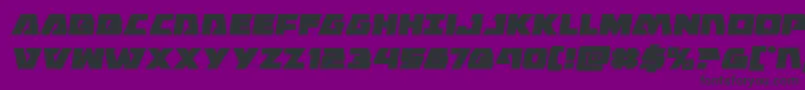 Eaglestrikesemital Font – Black Fonts on Purple Background