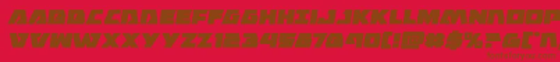 Eaglestrikesemital Font – Brown Fonts on Red Background