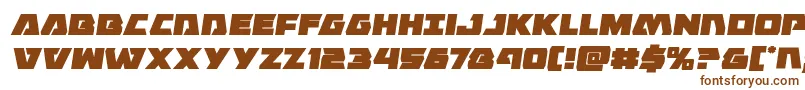 Eaglestrikesemital-fontti – ruskeat fontit valkoisella taustalla
