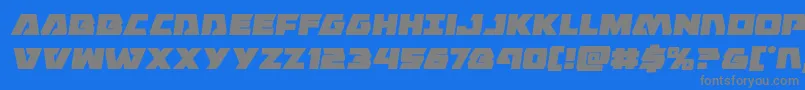 Eaglestrikesemital Font – Gray Fonts on Blue Background