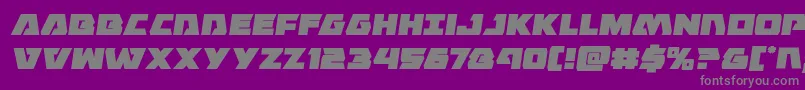 Eaglestrikesemital Font – Gray Fonts on Purple Background