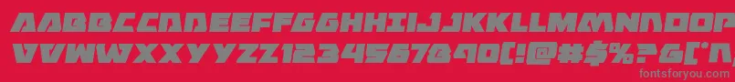 Eaglestrikesemital Font – Gray Fonts on Red Background