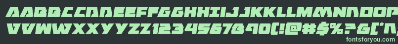 Eaglestrikesemital Font – Green Fonts on Black Background