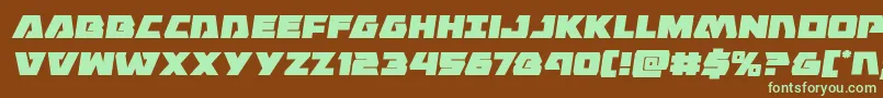 Eaglestrikesemital Font – Green Fonts on Brown Background