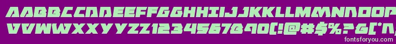 Eaglestrikesemital Font – Green Fonts on Purple Background