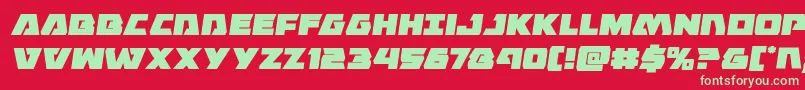 Eaglestrikesemital Font – Green Fonts on Red Background