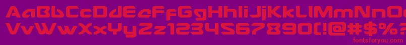 Usangelexpand Font – Red Fonts on Purple Background