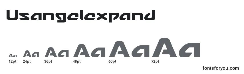 Размеры шрифта Usangelexpand