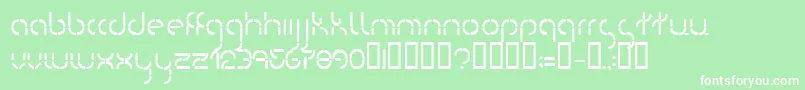 KevlrSuit Font – White Fonts on Green Background