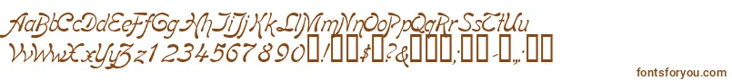 BoomerangItalic-fontti – ruskeat fontit