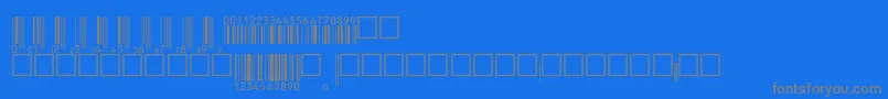 Upcebwrp36tt Font – Gray Fonts on Blue Background