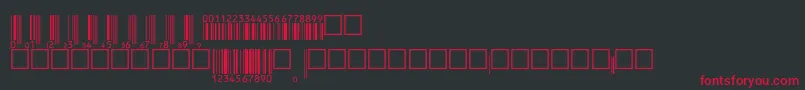 Шрифт Upcebwrp36tt – красные шрифты на чёрном фоне
