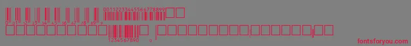 fuente Upcebwrp36tt – Fuentes Rojas Sobre Fondo Gris
