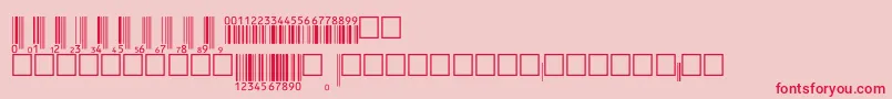 Upcebwrp36tt Font – Red Fonts on Pink Background