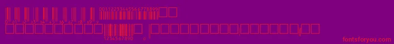 Шрифт Upcebwrp36tt – красные шрифты на фиолетовом фоне