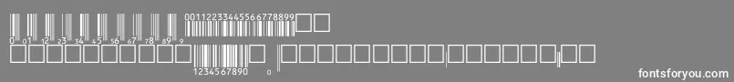 Upcebwrp36tt Font – White Fonts on Gray Background