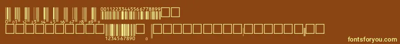 Шрифт Upcebwrp36tt – жёлтые шрифты на коричневом фоне