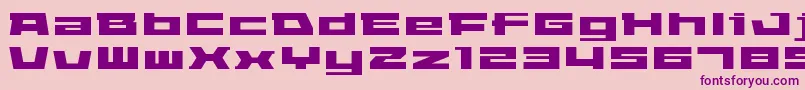 Elepar-Schriftart – Violette Schriften auf rosa Hintergrund