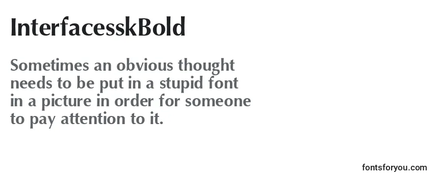 InterfacesskBold Font