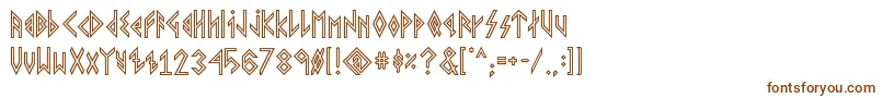 Шрифт VikingYoungerRunes – коричневые шрифты