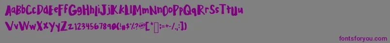 Mixplump Font – Purple Fonts on Gray Background