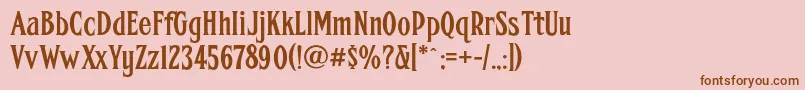 fuente Fhacondfrenchnc – Fuentes Marrones Sobre Fondo Rosa