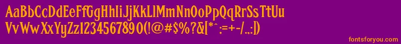 Police Fhacondfrenchnc – polices orange sur fond violet