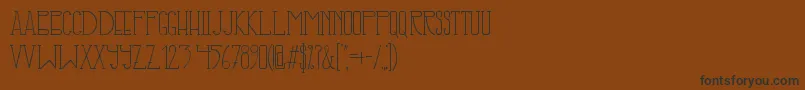 IllusignGrotesque Font – Black Fonts on Brown Background