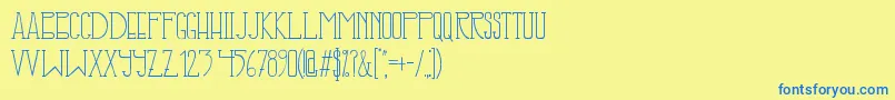 IllusignGrotesque Font – Blue Fonts on Yellow Background