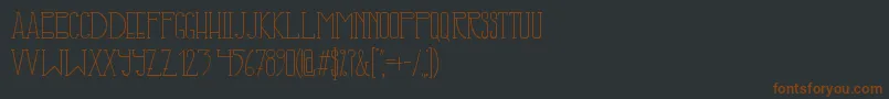 IllusignGrotesque-fontti – ruskeat fontit mustalla taustalla