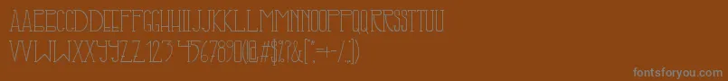 Шрифт IllusignGrotesque – серые шрифты на коричневом фоне